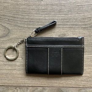 Coach leather card holder